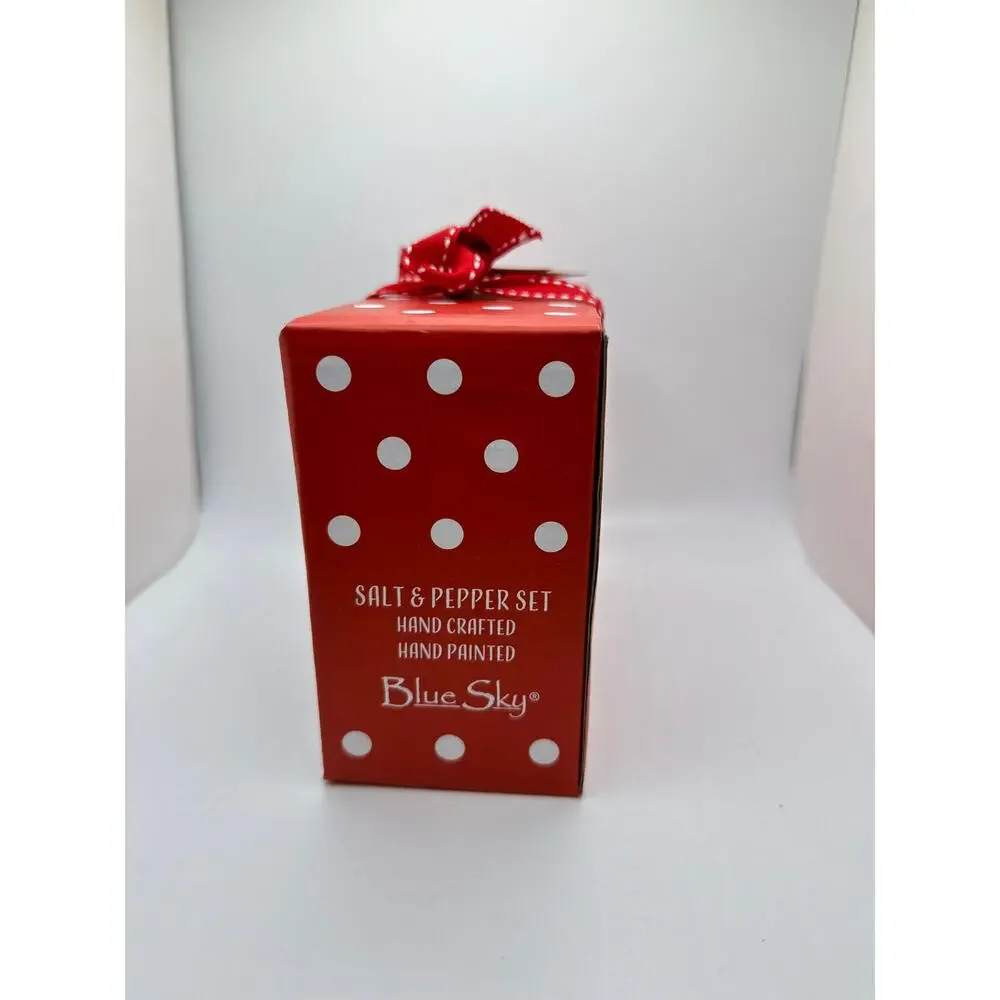 Blue Sky Gingerbread Train Salt & Pepper Shaker Set
